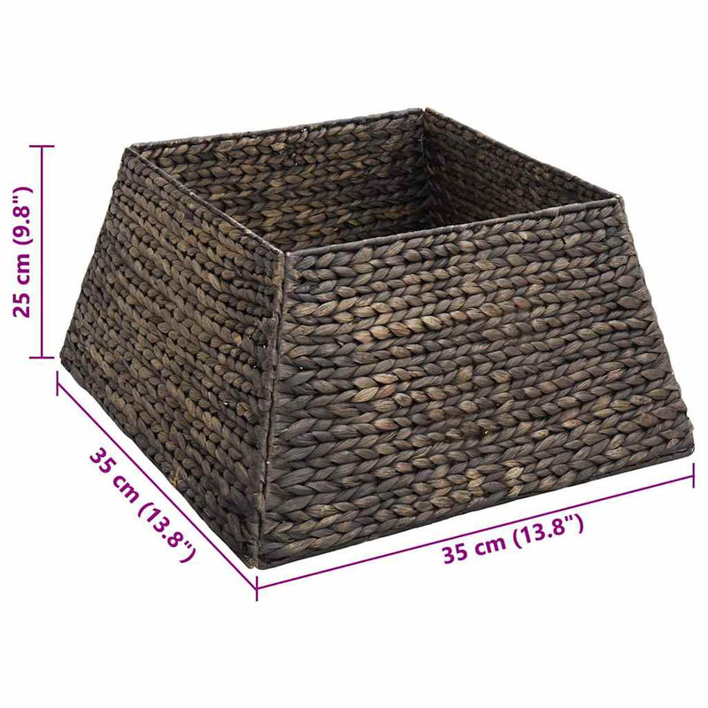 vidaXL Karácsonyfakollekció Fekete 50 x 50 x 25 cm Vízi jácint