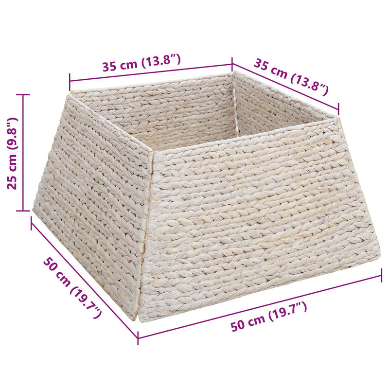 vidaXL Karácsonyfakollekció Fehér 50 x 50 x 25 cm Vízi jácint