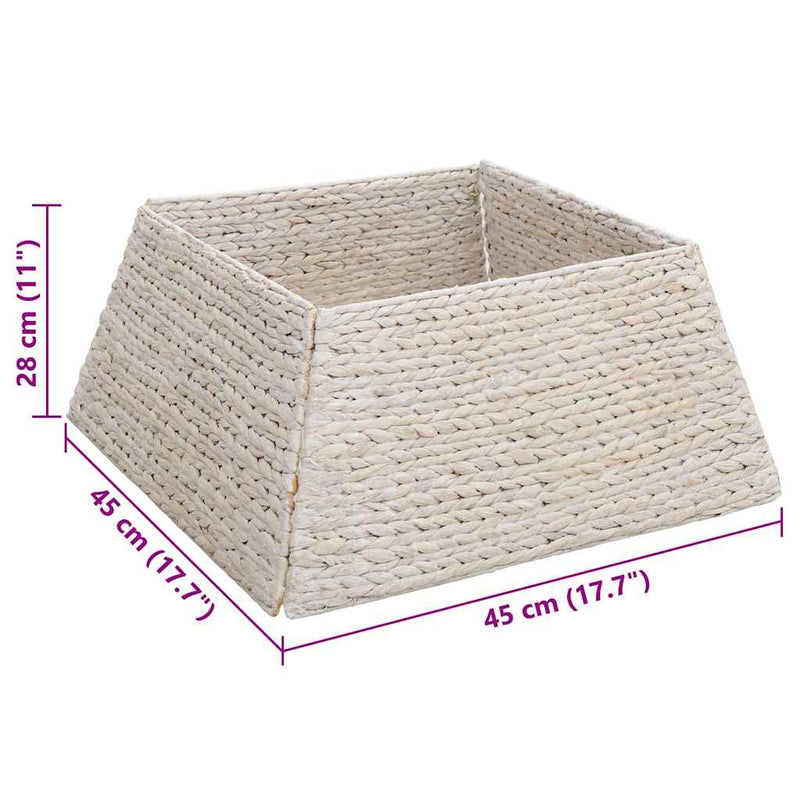 vidaXL Karácsonyfakollekció Fehér 60 x 60 x 28 cm Vízi jácint