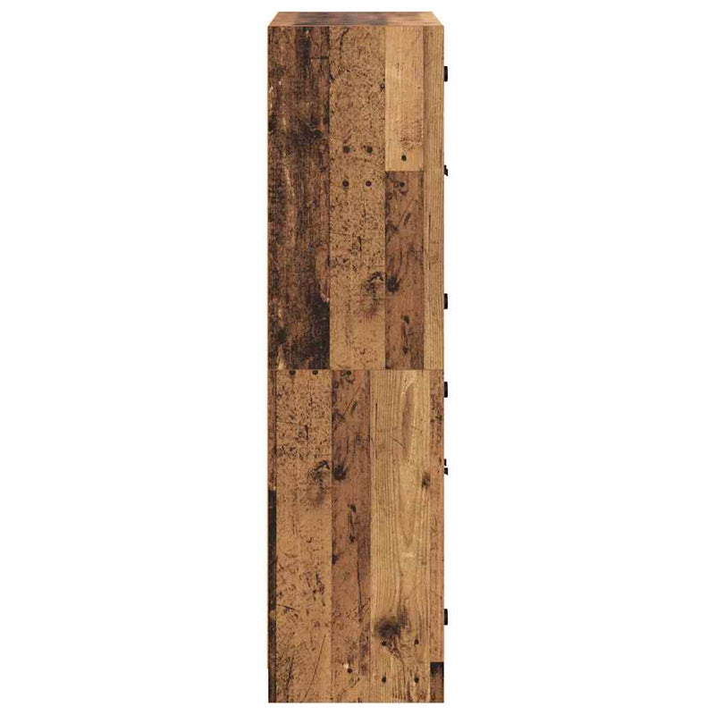 vidaXL Magasfiú Öreg fa 68 x 37 x 142 cm Faanyag