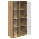 vidaXL Magasfiú Artisan tölgy 68 x 37 x 142 cm Szerelt Fa