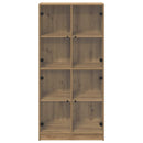 vidaXL Magasfiú Artisan tölgy 68 x 37 x 142 cm Szerelt Fa