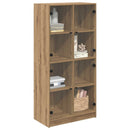 vidaXL Magasfiú Artisan tölgy 68 x 37 x 142 cm Faanyag