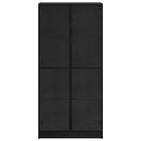 vidaXL Magasfiú Fekete tölgy 68 x 37 x 142 cm Faanyag