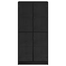 vidaXL Magasfiú Fekete tölgy 68 x 37 x 142 cm Faanyag