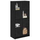 vidaXL Magasfiú Fekete tölgy 68 x 37 x 142 cm Faanyag