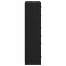 vidaXL Magasfiú Fekete tölgy 68 x 37 x 142 cm Faanyag