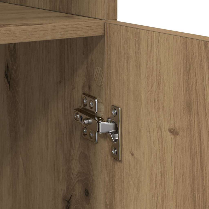 vidaXL Magasfiú Artisan tölgy 80 x 42,5 x 185 cm Faanyag