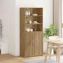 vidaXL Magasfiú Artisan tölgy 80 x 42,5 x 185 cm Faanyag