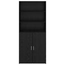 vidaXL Magasfiú Fekete tölgy 80 x 42,5 x 185 cm Faanyag