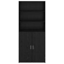 vidaXL Magasfiú Fekete tölgy 80 x 42,5 x 185 cm Faanyag