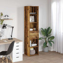vidaXL Magasfiú fiókkal Öreg fa 40 x 42,5 x 185 cm Faanyag