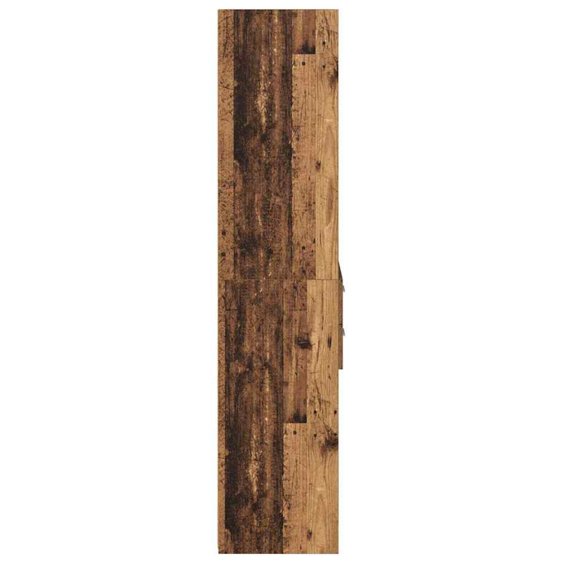 vidaXL Magasfiú fiókkal Öreg fa 40 x 42,5 x 185 cm Faanyag