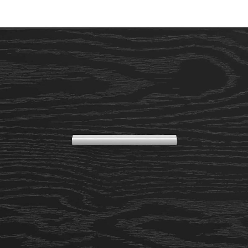 vidaXL Magasfiú fiókkal Fekete tölgy 40 x 42,5 x 185 cm Faanyag