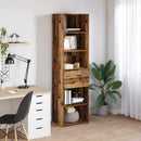 vidaXL Magasfiú fiókkal Öreg fa 50 x 42,5 x 185 cm Faanyag