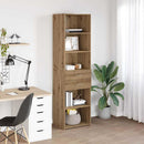 vidaXL Magasfiú fiókkal Artisan tölgy 50 x 42,5 x 185 cm Faanyag