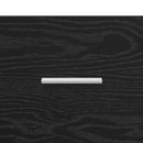 vidaXL Magasfiú fiókkal Fekete tölgy 50 x 42,5 x 185 cm Faanyag