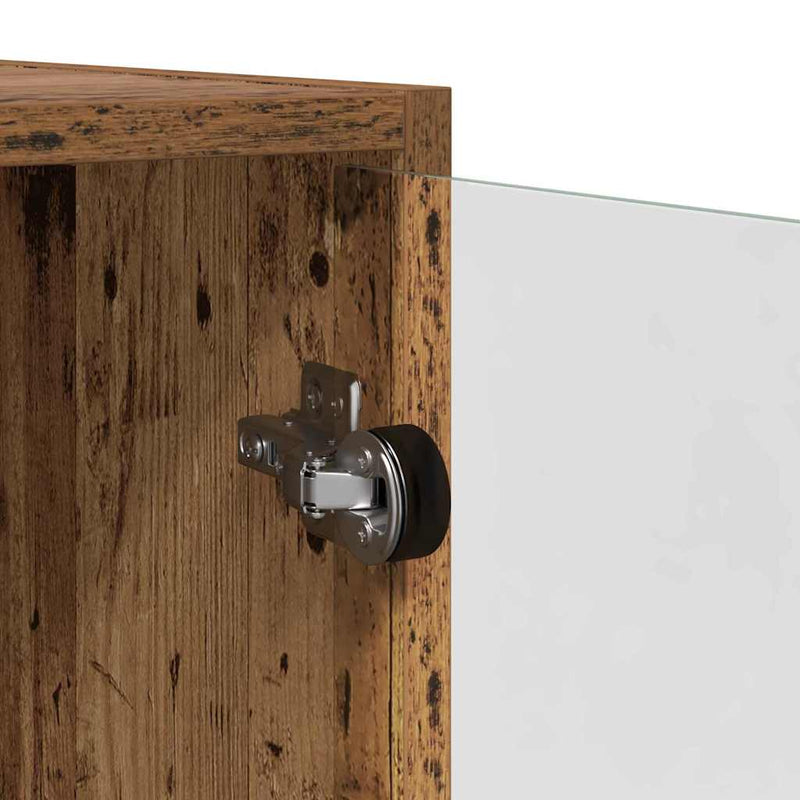 vidaXL Magasfiú 2 pcs Öreg fa 136 x 37 x 142 cm Faanyag