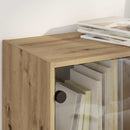 vidaXL Magasfiú 2 pcs Artisan tölgy 68 x 37 x 142 cm Faanyag