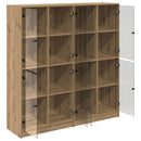 vidaXL Magasfiú 2 pcs Artisan tölgy 136 x 37 x 142 cm Faanyag