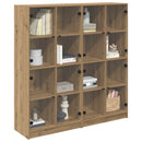 vidaXL Magasfiú 2 pcs Artisan tölgy 68 x 37 x 142 cm Faanyag