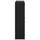 vidaXL Magasfiú 2 pcs Fekete tölgy 68 x 37 x 142 cm Faanyag
