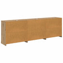 vidaXL Oldalszekrények 3 pcs Kézműves Tölgy 210 x 35,5 x 67,5 cm