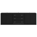 vidaXL Oldalszekrények 3 pcs Artisan tölgy 210 x 35,5 x 67,5 cm