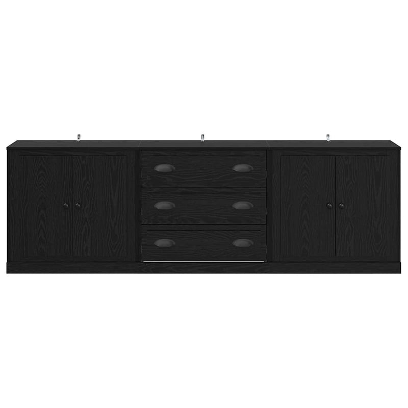 vidaXL Oldalszekrények 3 pcs Artisan tölgy 210 x 35,5 x 67,5 cm