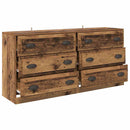 vidaXL Oldalszekrények 2 pcs Öreg fa 70 x 35,5 x 67,5 cm Faanyag