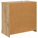 vidaXL Oldalszekrények 2 pcs Artisan tölgy 70 x 35,5 x 67,5 cm Faanyag