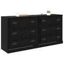 vidaXL Oldalszekrények 2 pcs Fekete tölgy 70 x 35,5 x 67,5 cm Faanyag