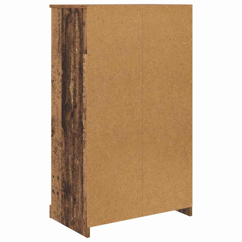 vidaXL Magasfiú fiókkal 3 pcs Öreg fa Faanyag