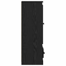 vidaXL Magasfiú fiókkal 3 pcs Fekete tölgy Faanyag