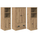 vidaXL Magasfiú 3 pcs Artisan tölgy 132 x 35,5 x 103,5 cm Faanyag