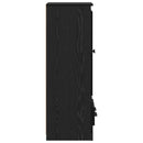 vidaXL Magasfiú fiókkal 3 pcs Fekete tölgy Faanyag