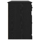 vidaXL Íróasztal szekrénnyel Fekete tölgy 154,5 x 50 x 75 cm Faanyag