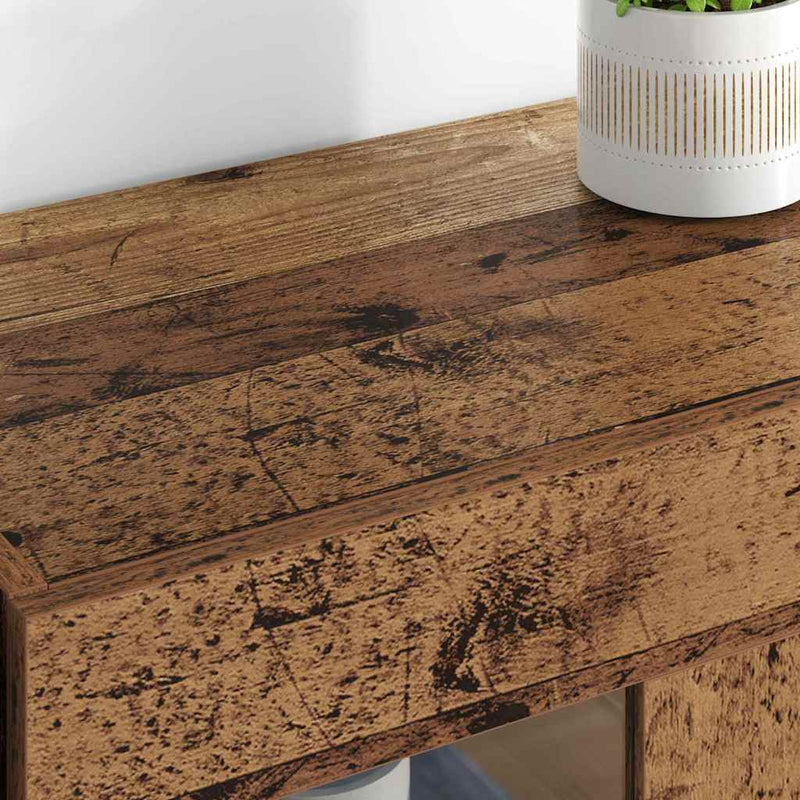 vidaXL Fali Szekrények 2 pcs Öreg fa 69,5 x 34 x 90 cm Faanyag