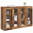 vidaXL Fali Szekrények 2 pcs Öreg fa 69,5 x 34 x 90 cm Faanyag