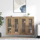 vidaXL Fali Szekrények 2 pcs Artisan tölgy 69,5 x 34 x 90 cm Faanyag