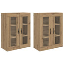 vidaXL Fali Szekrények 2 pcs Artisan tölgy 69,5 x 34 x 90 cm Faanyag