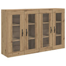 vidaXL Fali Szekrények 2 pcs Artisan tölgy 69,5 x 34 x 90 cm Faanyag