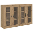 vidaXL Fali Szekrények 2 pcs Artisan tölgy 69,5 x 34 x 90 cm Faanyag