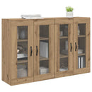 vidaXL Fali Szekrények 2 pcs Artisan tölgy 69,5 x 34 x 90 cm Faanyag