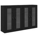 vidaXL Fali Szekrények 2 pcs Fekete tölgy 69,5 x 34 x 90 cm Faanyag