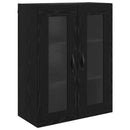 vidaXL Fali Szekrények 2 pcs Fekete tölgy 69,5 x 34 x 90 cm Faanyag