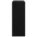 vidaXL Fali Szekrények 2 pcs Fekete tölgy 69,5 x 34 x 90 cm Faanyag