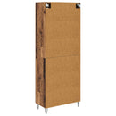 vidaXL Magasfiú Öreg fa 69,5 x 34 x 180 cm Faanyag