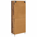 vidaXL Magasfiú Öreg fa 69,5 x 34 x 90 cm Faanyag