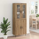 vidaXL Magasfiú Artisan tölgy 69,5 x 34 x 180 cm Faanyag